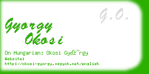 gyorgy okosi business card